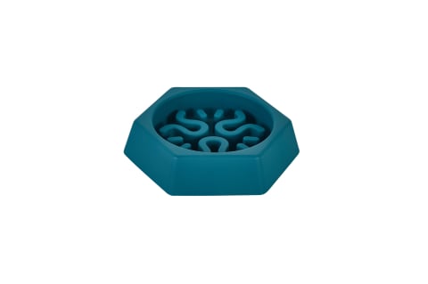 CAINI - Freedog Bowl Fringe BLUE TEAL 21 x 18.5 x 4.5cm
