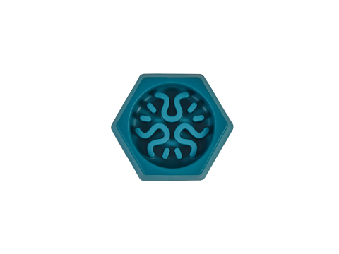 Freedog Bowl Fringe BLUE TEAL 21 x 18.5 x 4.5cm [2]