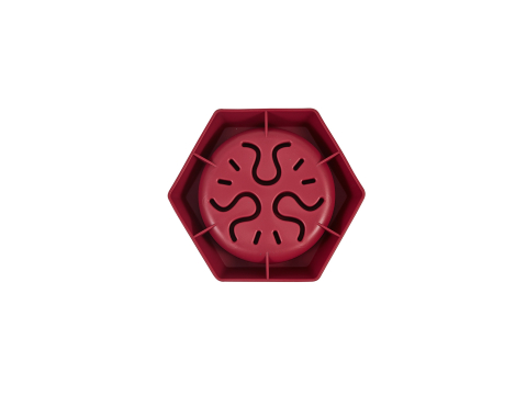 Freedog Bowl Fringe BORDEAUX 21 x 18.5 x 4.5cm [1]