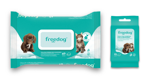INGRIJIRE - Freedog Cleaning Wipes Chlorhexidine 25pcs 18 x 20cm - Servetele umede