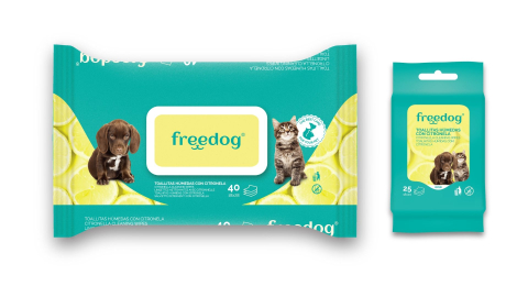 INGRIJIRE - Freedog Cleaning Wipes Citronella 25pcs 18 x 20cm - Servetele umede