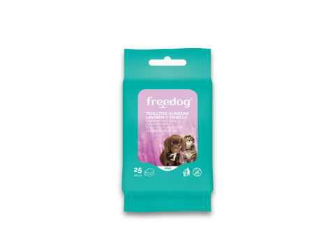 Freedog Cleaning Wipes Lavander and Vanilla 25pcs 18 x 20cm - Servetele umede [2]