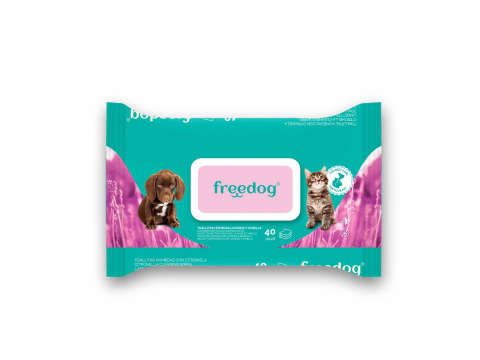 Freedog Cleaning Wipes Lavander and Vanilla 25pcs 18 x 20cm - Servetele umede [1]