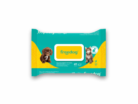 INGRIJIRE - Freedog  Cleaning Wipes MANGO Large 40 pcs 28 x 18 cm - Servetele Umede