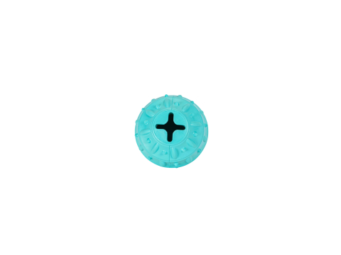 Freedog Emoji Snack Ball Rubber Toy TURQUOISE 6.1CM [1]