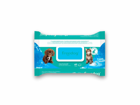INGRIJIRE - Freedog Eye Cleaning Wipes Large 40 pcs 28 x 18 cm - Servetele Pentru Curatarea Ochilor