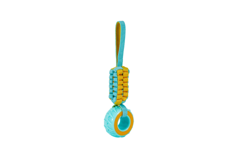 Freedog Kinzo Wheel Teether YELLOW AND TURQUOISE 30 x 8,3 x 4cm [2]
