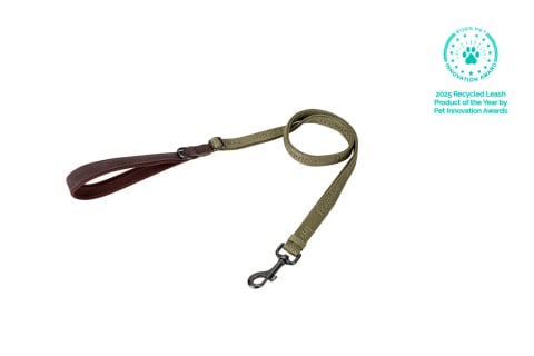 CAINI - Freedog Linum Adjustable Leash GREEN FOREST  M 20mm x 120/180cm