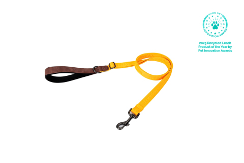 CAINI - Freedog Linum Adjustable Leash YELLOW SUNRISE S 15mm x 120/180cm