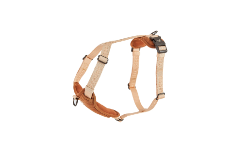 CAINI - Freedog Linum Harness SAND BEIGE L 25mm x Neck 40/55cm Chest 60/90cm