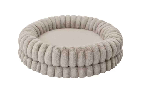 CAINI - Freedog Muffin Bed BEIGE M 76 x 76 x 18cm