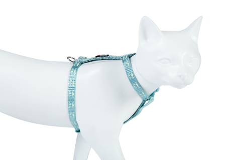 ACCESORII - Freedog Reflective Cat Harness BLUE 10mm x 19/30cm - Ham