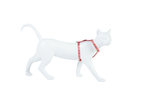 Freedog Reflective Cat Harness PINK 10mm x 19/30cm - Ham [1]
