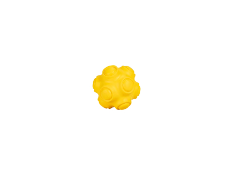 Freedog Rivet Ball Rubber Toy Yellow 7.8CM [2]