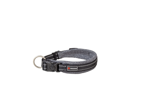 ACCESORII - Freedog Shiva Collar GREY XS 25mm x 38/66cm - Zgarda
