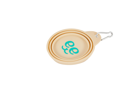 Freedog Silicone Collapsible Bowl BEIGE 400ML [2]