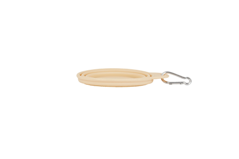 Freedog Silicone Collapsible Bowl BEIGE 400ML [3]