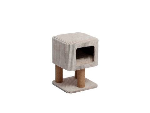 ACCESORII - Freedog Sit & Scratch Cat Tree BEIGE 35 x 35 x 47cm