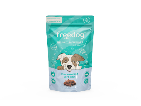 CAINI - Freedog Snack Semi-Moist Blue Fish & Kale 100gr (Peste si Varza Creata)