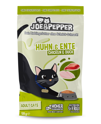 HRANA UMEDA - Joe and Pepper Pouch Cat Chicken and Duck 125g