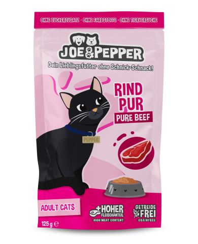 HRANA UMEDA - Joe and Pepper Pouch Cat Pure Beef 125g