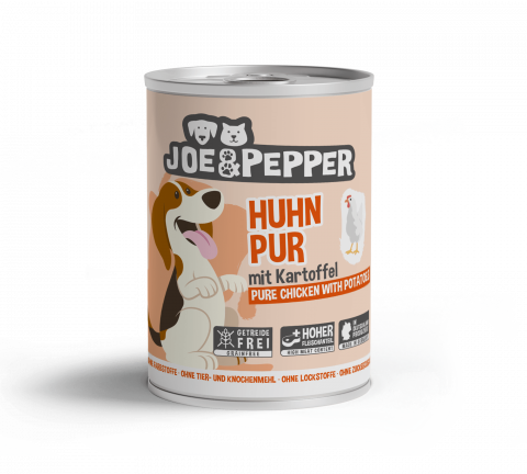 CAINI - Joe & Pepper Dog Pure Chicken with potatoes 400g (Pui si cartofi)