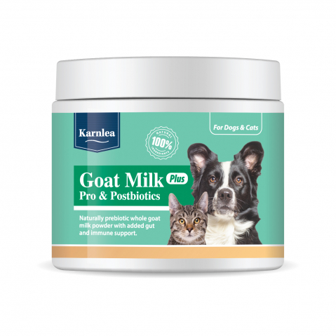 CAINI - Karnlea Goat Milk Powder Plus 200g (Lapte de capră Plus Pudră pentru câini și pisici)