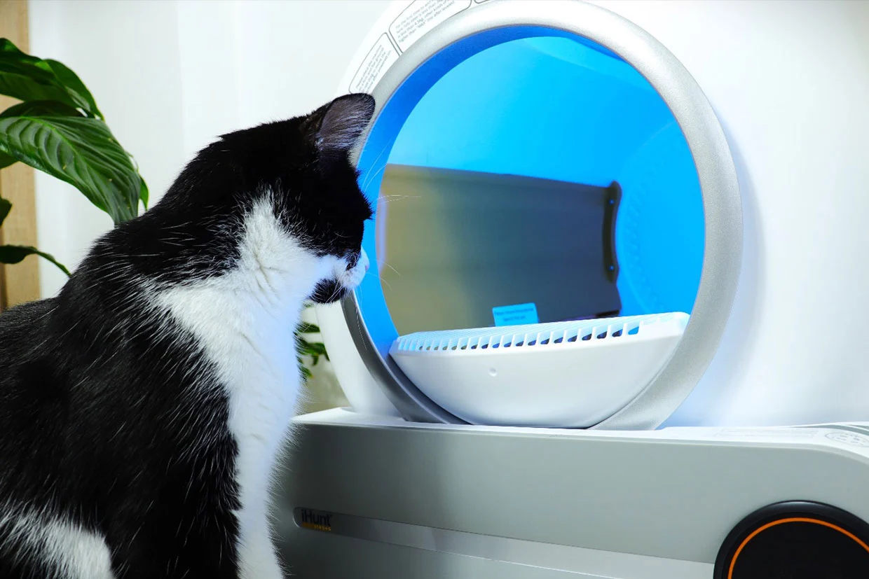 Litiera Automata Pentru Pisici Cu WiFi Si Aplicație, Autocurațare, 65L, 9L Colectare, Sterilizare Ionica, Smart Cat Litter V1 [4]