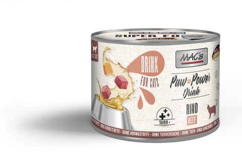 HRANA UMEDA - Mac's Cat Paw Power Drink Carne de vita 200g Supa de vita pentru pisici