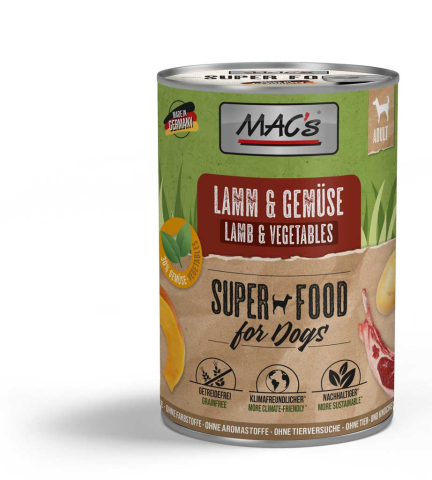 Conserve - Mac's Dog Lamb and Vegetables 400g (Miel si legume)