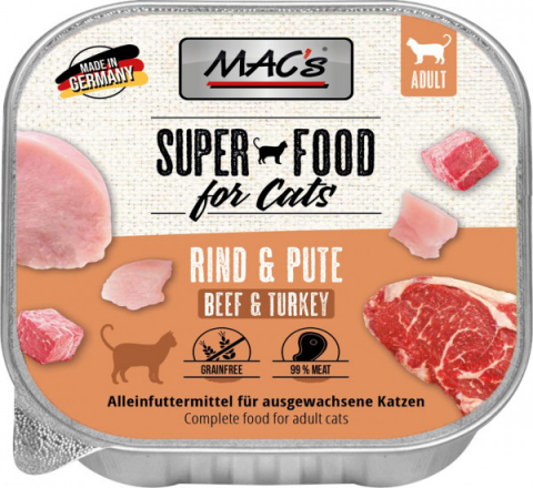 HRANA UMEDA - MACs Cat Beef and Turkey 100g
