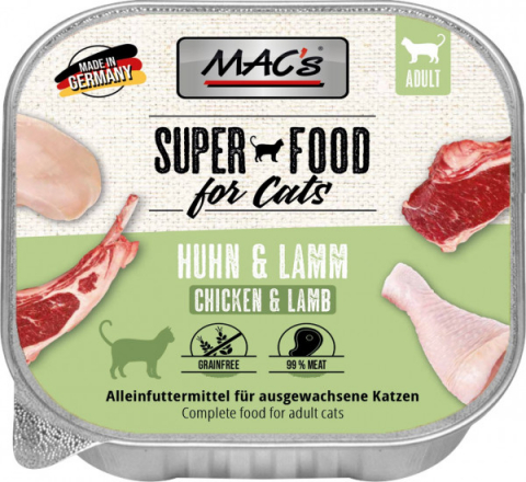 HRANA UMEDA - MACs Cat Chicken and Lamb 100g
