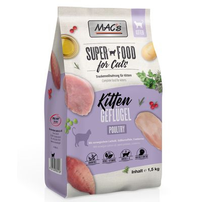 HRANA USCATA - MACs Cat Kitten Poultry 1.5kg (Pasăre)