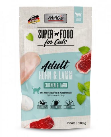 HRANA UMEDA - MACs Cat Pouchpack Chicken and Lamb 100g