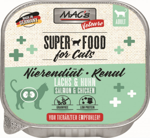 Dieta - MACs Cat Vetcare Salmon and Chicken renal 100g