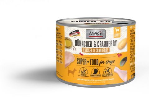 Conserve - MACs Dog Chicken and Cranberry 200g (Pui și Merișoare)