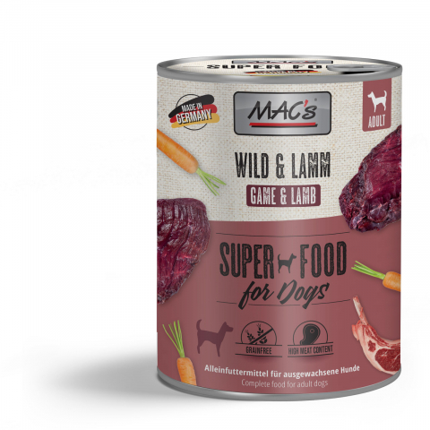 MACs Dog Game and Lamb 800g ( Vanat si miel)