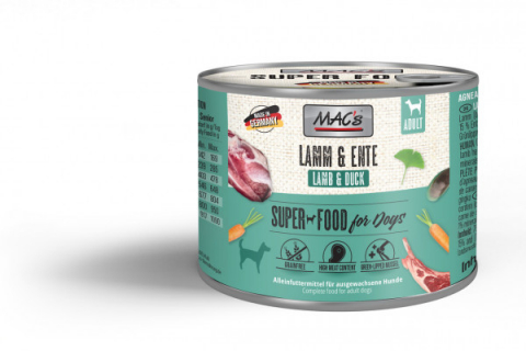 CAINI - MACs Dog Lamb and Duck 200g (Miel si Rață)