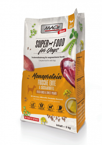 CAINI - MACs Dog Mono Fresh Duck 3kg (Rata proaspata)