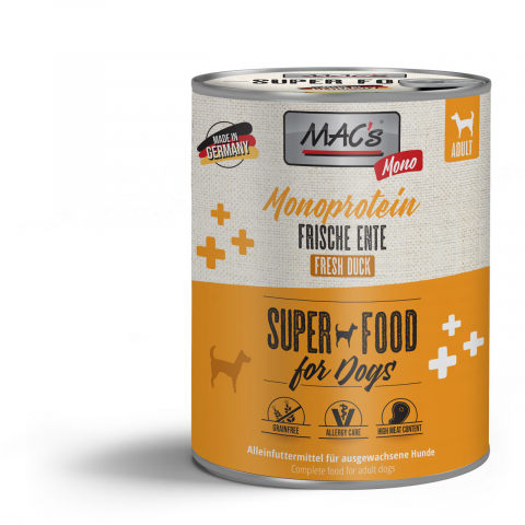 HRANA UMEDA - MACs Dog Mono fresh Duck 800g ( Rață proaspătă)