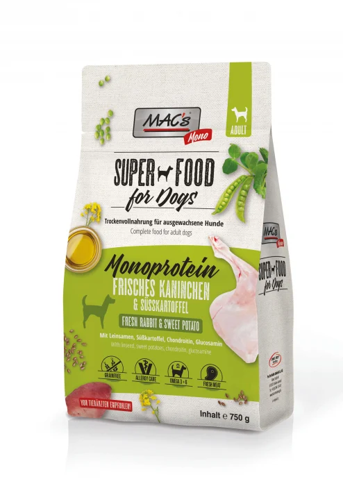 CAINI - MACs Dog Mono fresh Rabbit 750g (Iepure)