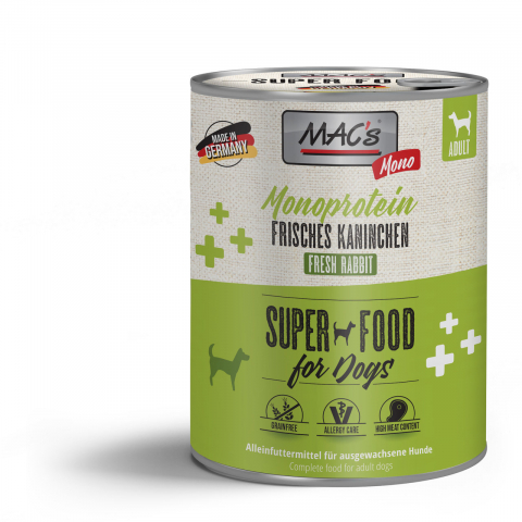 MACs Dog Mono fresh Rabbit 800g (Monoproteina de iepure)