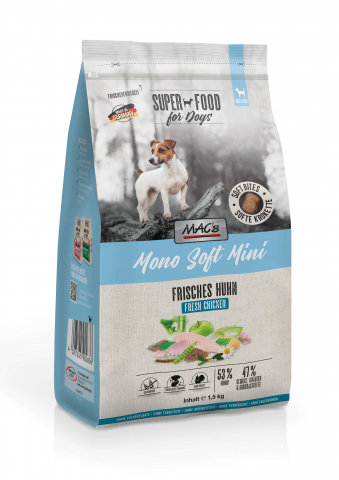 CAINI - Macs Dog Mono Soft Mini Fresh Chicken 1.5kg (Pui proaspăt)