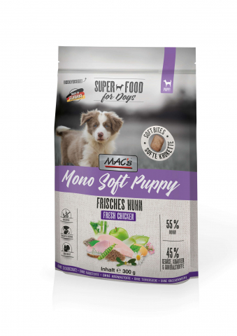 HRANA USCATA - Macs Dog Mono Soft Puppy Fresh Chicken 300g (Pui proaspăt)