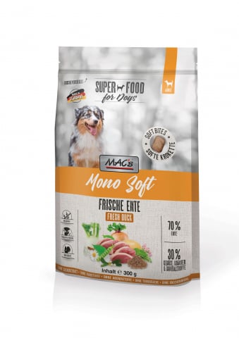 CAINI - MACs Dog Mono Soft Fresh Duck 300g (Rață proaspătă)