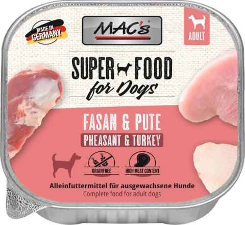 Plicuri - MACs Dog Pheasant and Turkey 150g (Fazan și Curcan)
