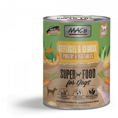 Conserve - Macs Dog Poultry and Vegetables 800g (Pui si legume)