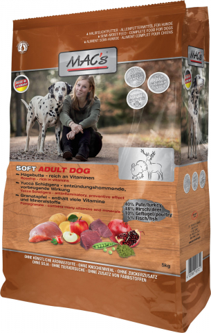 CAINI - MACs Dog Soft Turkey & Deer (Curcan & Caprioara) 1,5 kg