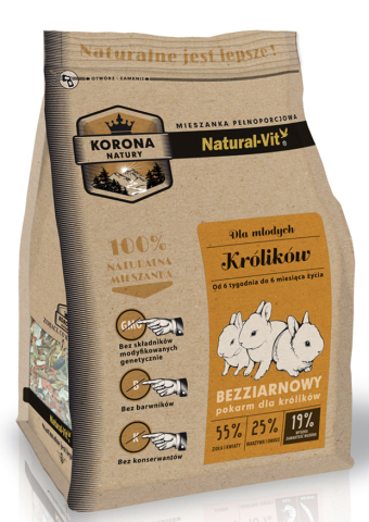 ROZATOARE - Natural Crown Iepure Junior Hrana Amestec - 750G