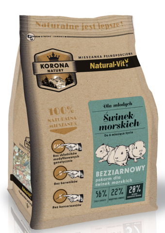 ROZATOARE - Natural Crown Porcusor De Guineea Junior Hrana Amestec - 750G